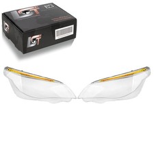 2x Headlight Glass Left Right