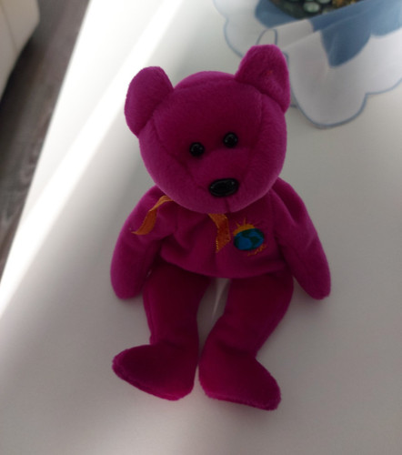 Beanie baby teddy bär - beanie,