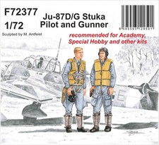 CMK Ju-87D/G Stuka Pilot and Gunner 1:72 for Academy, Special Hobby Kits F72377