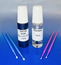 Lackstift-Set DACIA RQH Bleu Iron metallic + Klarlack, 2 x 10ml + 4 Lacktupfer