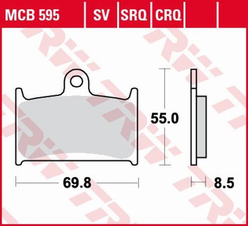 Mcb595crq bremsbelag muz - mcb595crq, mz/muz