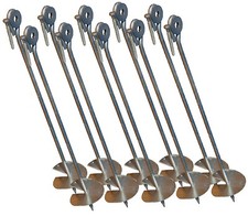 Bodenanker Erdanker 58 cm für Spielturm Schaukel Erdnägel Befestigungsanker Zelt