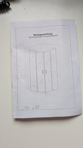 Eck duscheinstieg mit einer