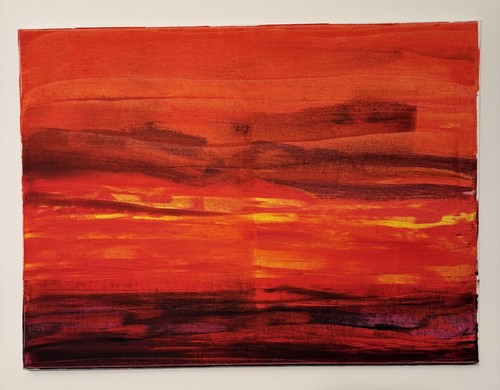 Acryl bild gemälde abstrakt - gemälde,