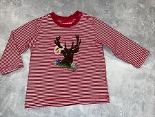Bondi Shirt Baby Jungen Gipfelkraxler Tracht Hirsch Ringel Rot Weiß Gr. 68/74