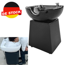 Kopfwaschbecken Haarwaschbecken Waschbecken Friseurwaschanlage Schwarz