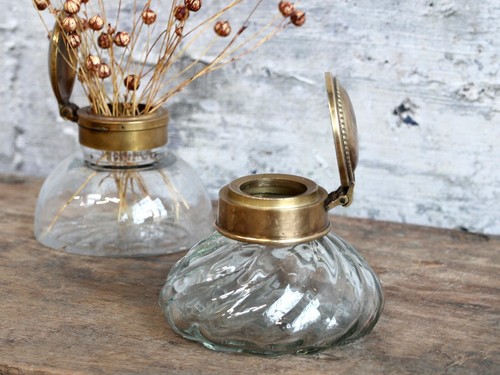 Glasvase mit deckel form - deckel,