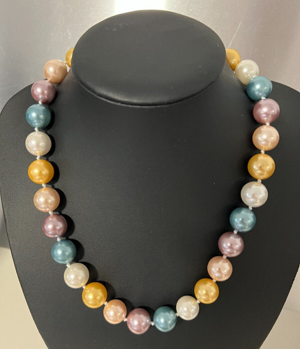 Muschelkernperlen collier - muschelkernperlen,