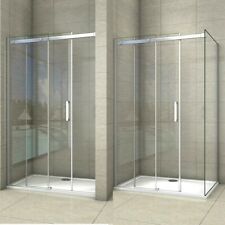 Duschkabine 8mm NANO GLAS Duschabtrennung Schiebetür Duschwand Dusche H.195cm