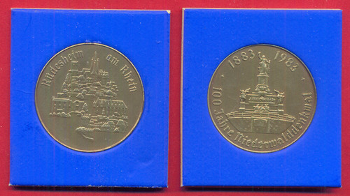 Medaille rüdesheim 100 jahre - 100,