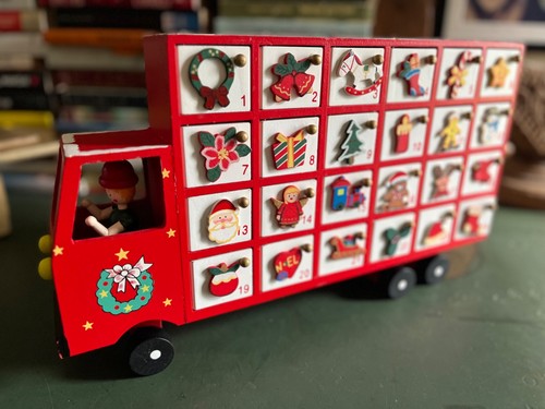 Vintage adventskalender aus - adventskalender,
