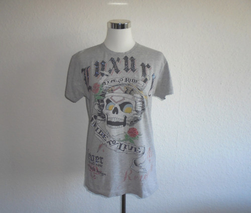 Shirt mit totenkopf - mit, totenkopf-motiv