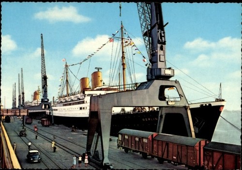Bremerhaven dampfschiffe - ak, bremerhaven,