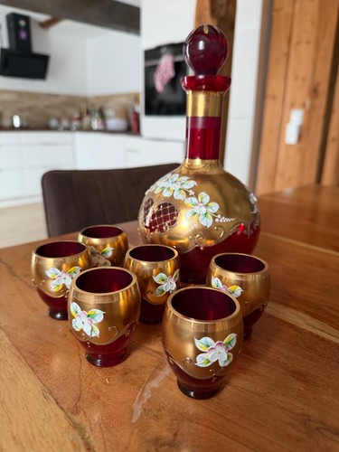 Glas likörset rotgold - z, h