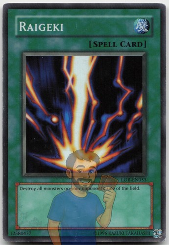 Raigeki lob de053 super rare - raigeki,