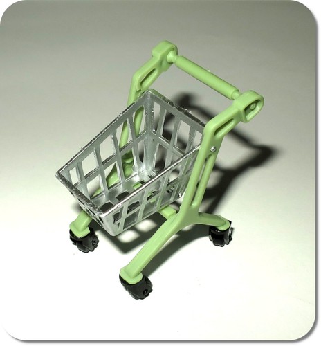 Miniatur einkaufswagen - miniatur,