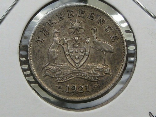 Seltene 1921 silber pence - 1921, 3
