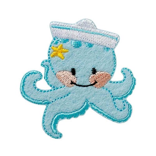 Octopus tier aufnäher - octopus,