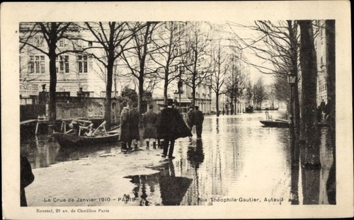 Postkarte paris xvi passy rue - postkarte,