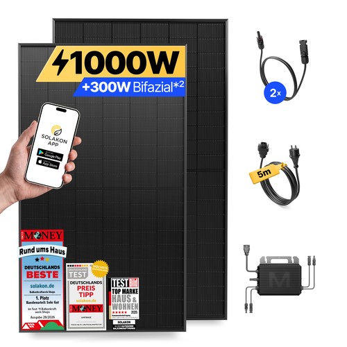 1000w balkonkraftwerk bifazial - balkonkraftwerk,