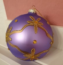Große christbaumkugel lila - christbaumkugel,