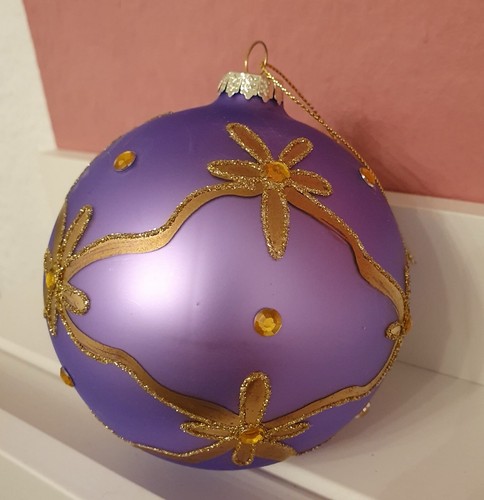 Große christbaumkugel lila - große,
