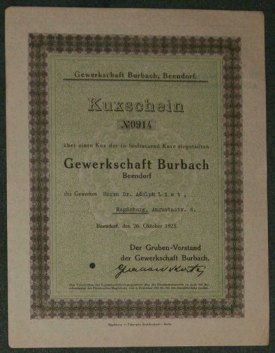Gewerkschaft burbach beendorf - gewerkschaft,