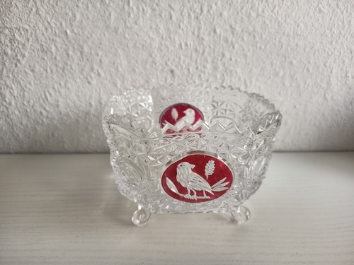 Red bird bleikristall - red,