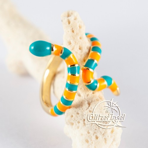 Damen ring messing schlange - damen,