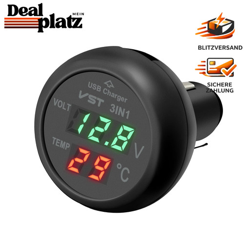 Digital voltmeter thermometer - voltmeter,