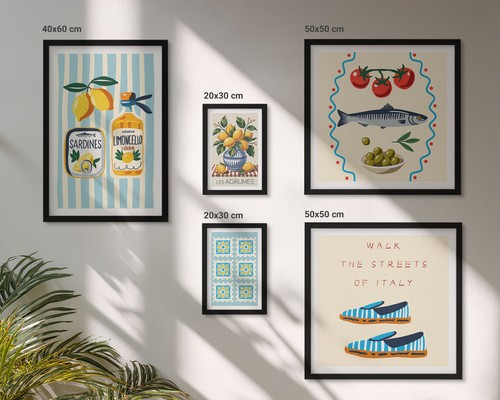 Wohnzimmer poster set - poster, im