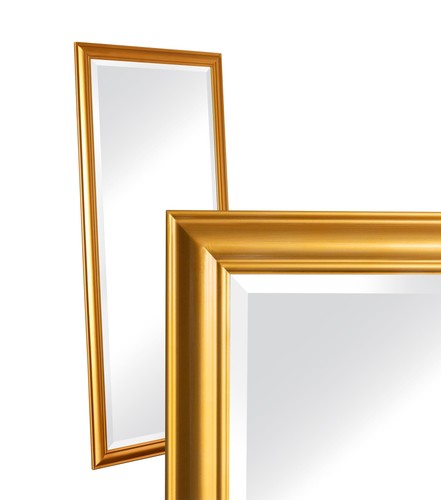Wandspiegel schlicht gold - wandspiegel,