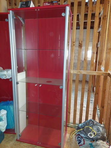 Glasvitrine aus holz - aus, und