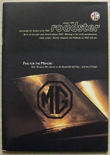Roadster mgf drivers - roadster, mg