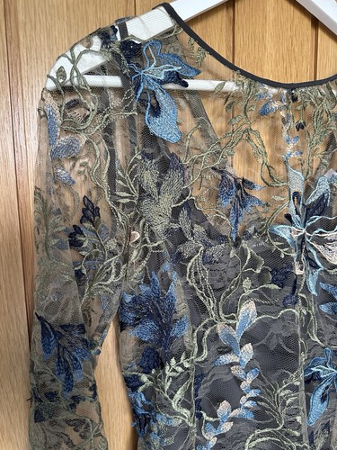 Mint velvet floral lace dress - velvet,