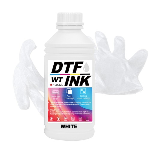 1000ml dtf tinte weiß - weiß, premium