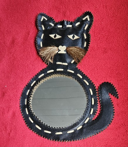 Ddr design wandspiegel katze - wandspiegel,