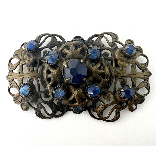 Art deco messingbrosche - art,