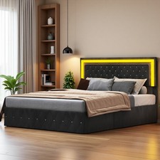 Led boxspringbett doppelbett - led,
