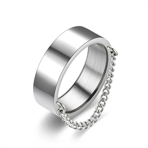 Herren punk ringband mit kette - herren,