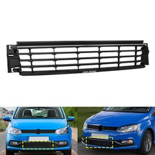 Grill Stoßstange Gitter Vorne mitte mit Chromleiste für VW Polo 6C1,6R1 2014-17