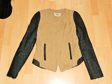Zara Blogger Jacke Gr. XS Übergangsjacke Jacke Leder Aufsätzen Übergang Sommer