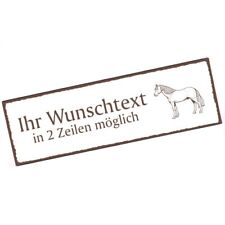 Türschild Hannoveraner Pferd