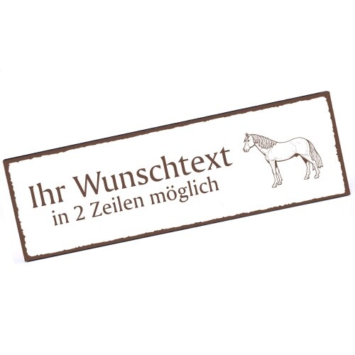 Türschild hannoveraner pferd - hannoveraner,