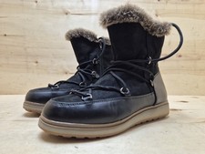 TCHIBO (TCM) FRAUENSTIEFEL STIEFELETTEN MID-CALF WINTERBOOTS G:38 UK:5 SCHWARZ