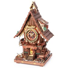 ROKR DIY Kuckucks Uhr Mechanische 3D Holz Puzzle Einzigartiges Geschenk