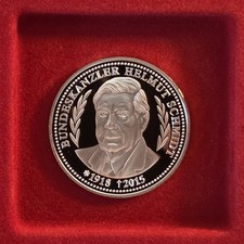 Silbermedaille, Helmut Schmidt - Bundeskanzler, 333 Silber