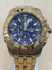 Festina Herrenuhr Gold Blaues