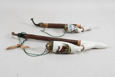 Q43B48- 2x  jagdliche Porzellankopf Pfeife 