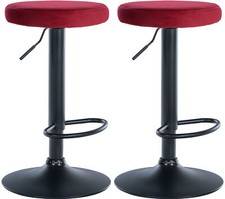 2er Set Barhocker Ponte Samt